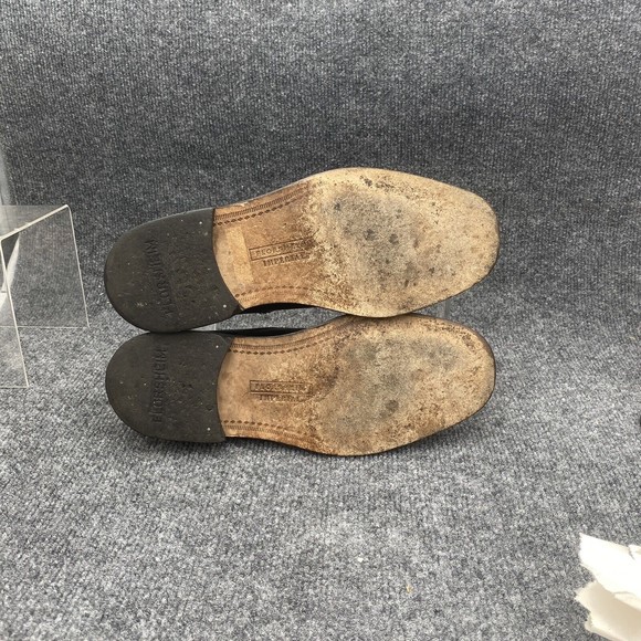 Florsheim Shoes Mens Size 7.5 Imperial Cap Toe Oxford Black Leather Made Italy - Picture 3 of 10